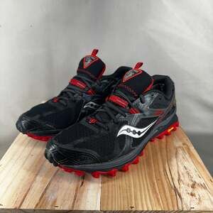 Saucony EUC Xodus 5.0 GTX Gore-Tex Trail Running Shoes Mens Size 8 Black Red